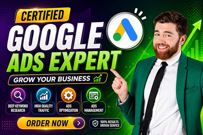 setup, manage and optimize your google ads PPC campaigns