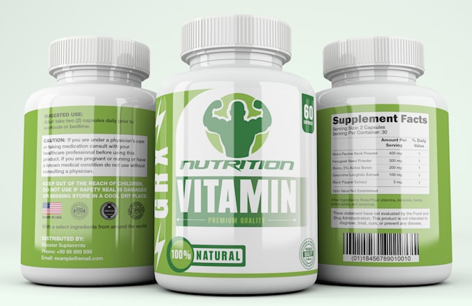 do supplement label design, product label packaging design