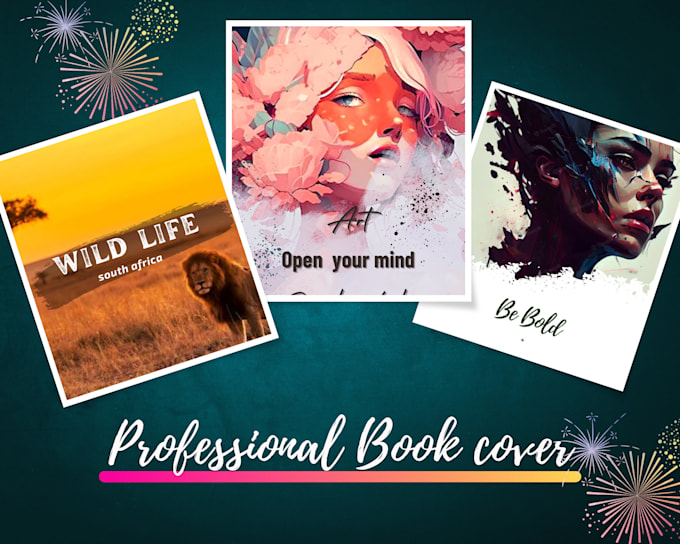 create a professional book cover, formatting, layout