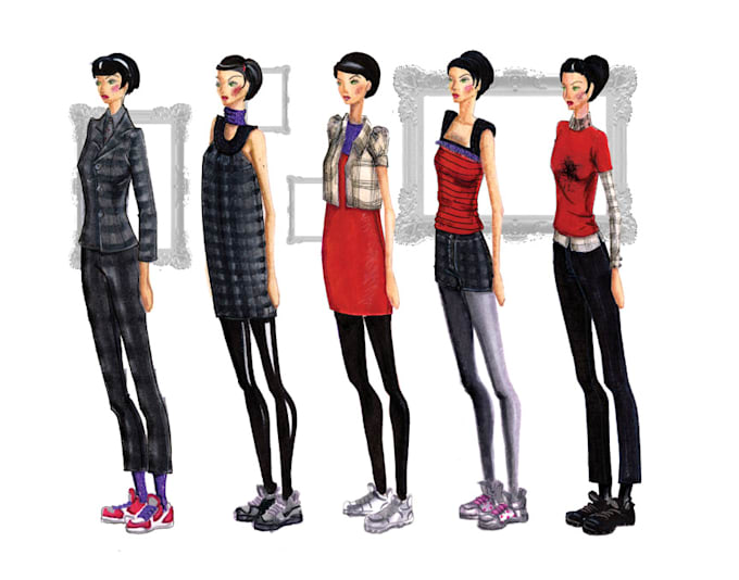 Create great fashion illustrations for your brand by Carolinafigu753 ...