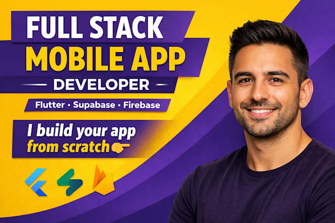 develop a full stack mobile app with flutter and secure supabase backend