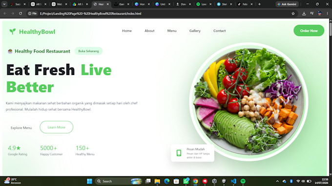 do website development as full stack developer PHP laravel and react