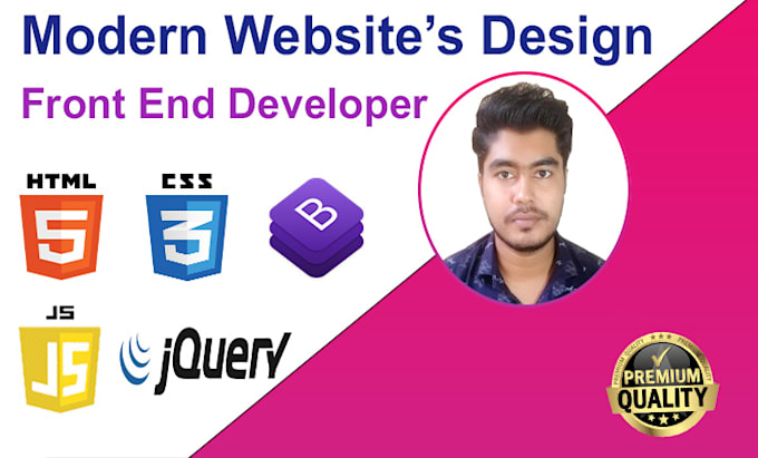 Design website with html css bootstrap js jquery by Shuvo64655 | Fiverr