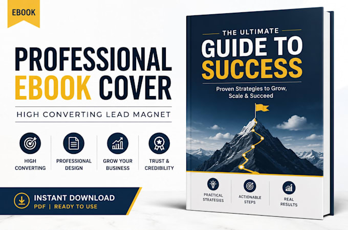 design high converting ebook book cover lead magnet PDF