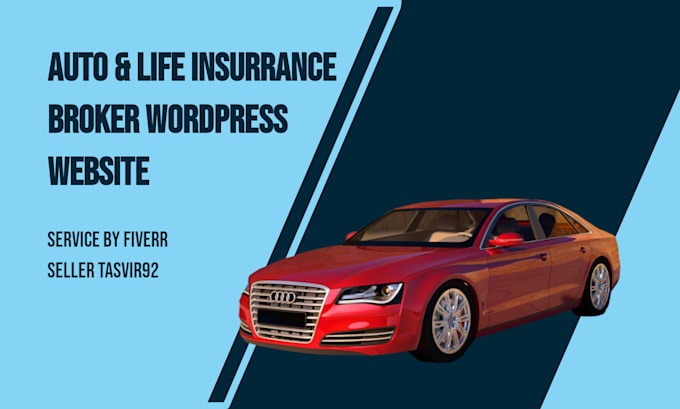 make auto or life insurance broker wordpress website