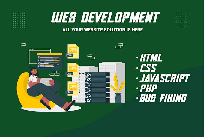 Do frontend web development in html css javascript by Go_on_it2 | Fiverr image.