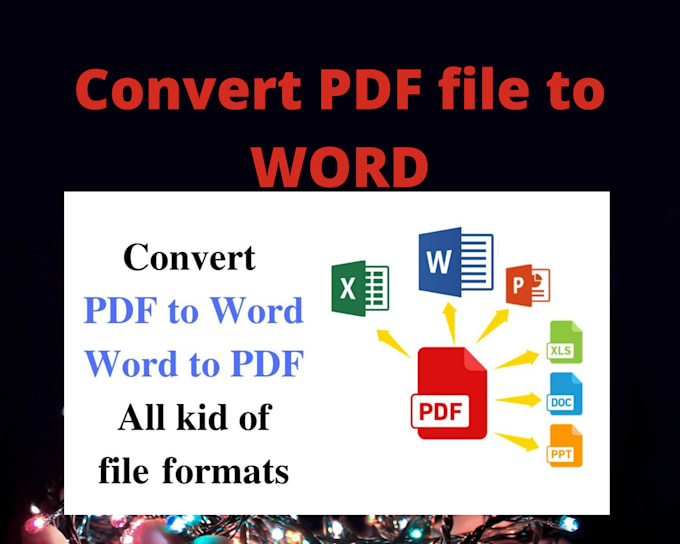 Convert pdf file to word by Melissakleinhan Fiverr