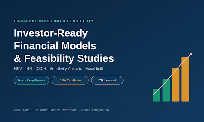 build a bankable feasibility study, financial model and forecasting report