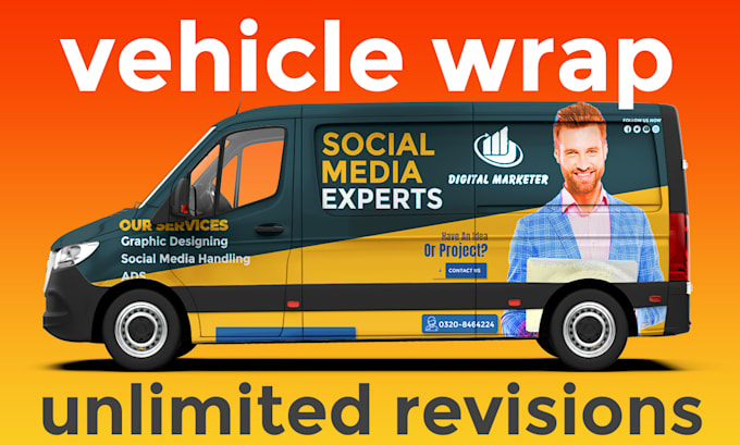 do, boat wrap vehicle wrap design, car wrap, van wrap in 12 hours