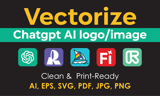 vectorise your chatgpt ai generated logo or image