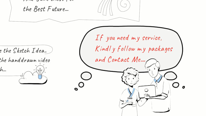 make hand drawn sketch notes explanation video in english