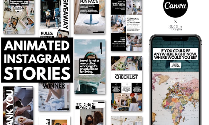 make animated, branded, reusable, engaging ig stories