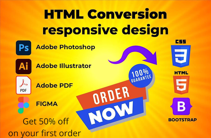 web programmer, convert your PSD, PDF, and files to HTML