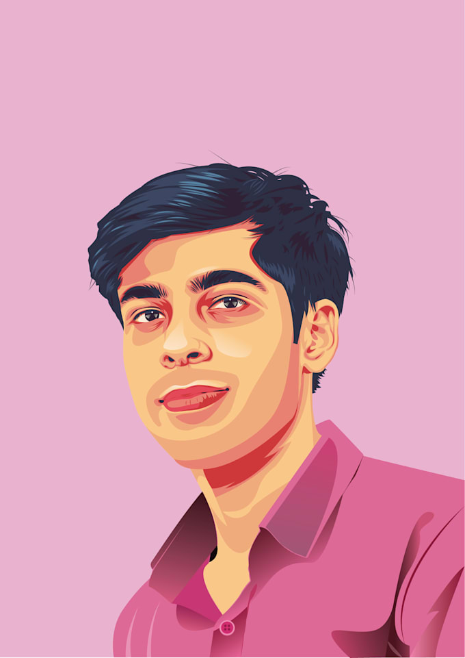 Create a highly detailed vector portrait by Shivam_arts_ | Fiverr