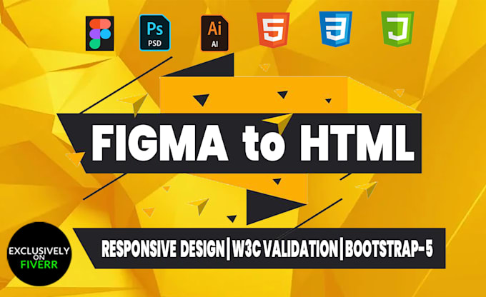 do figma to html psd to bootstrap tailwind css react js landing page