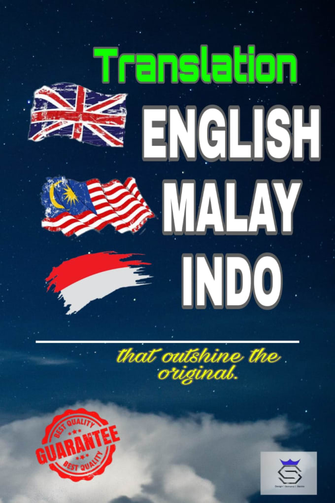Translate english to malay and indonesia or vice versa by