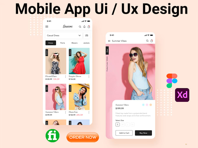 Create mobile app ui ux design by Sohagsr222 | Fiverr