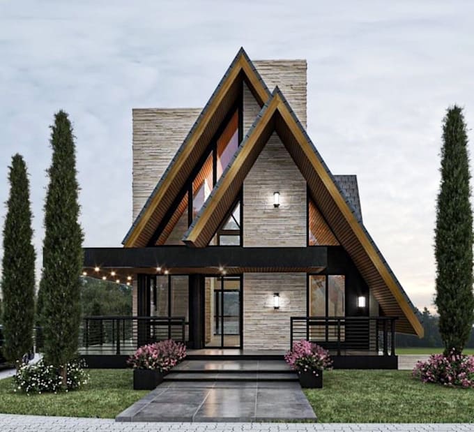 do architectural 3d model,3d rendering,exterior,architecture