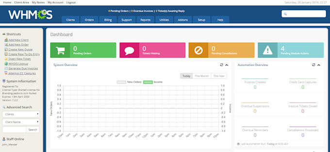 install whmcs on your sever for business set up