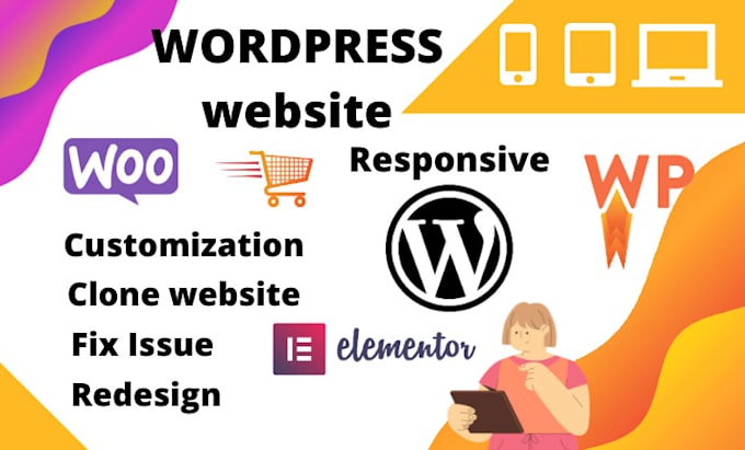 build wordpress or rebuild website and customize wordpress