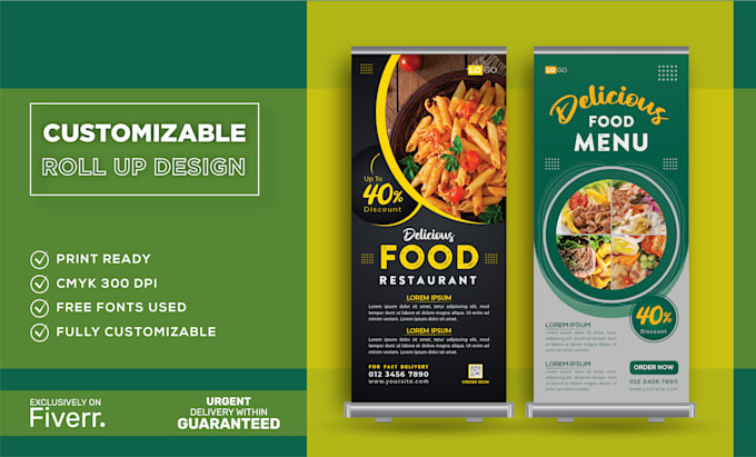 provide roll up banner design