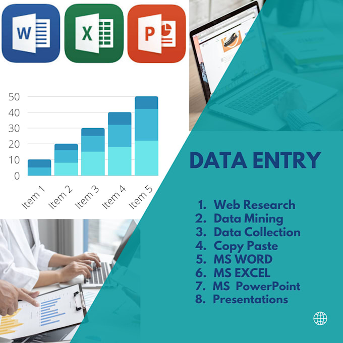 Do perfect data entry, web research, copy paste, data mining by ...