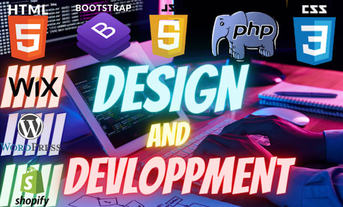 create and design a professional, modern wordpress website
