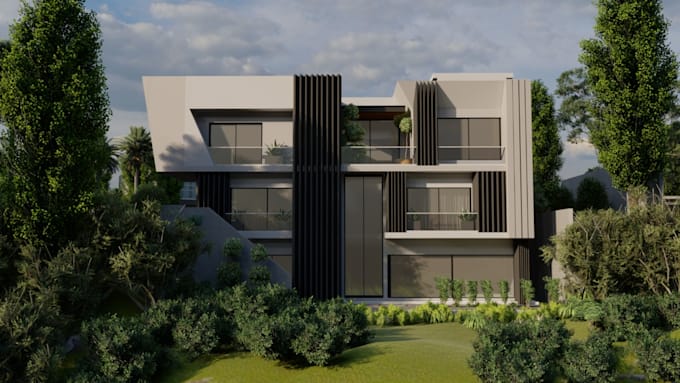 do great house exterior interior design with 3d renders animation