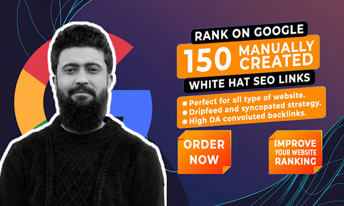 150 manual white hat SEO backlinks for  google ranking