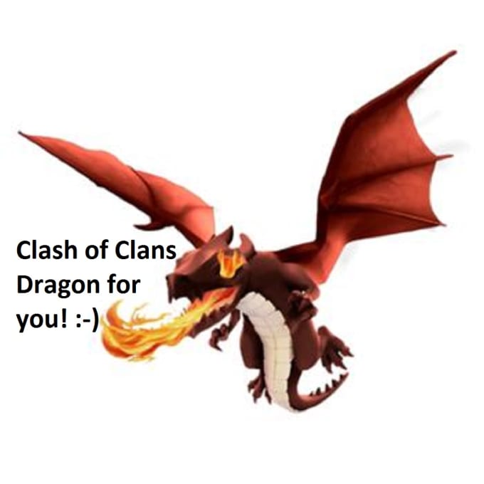 clash of clans dragon