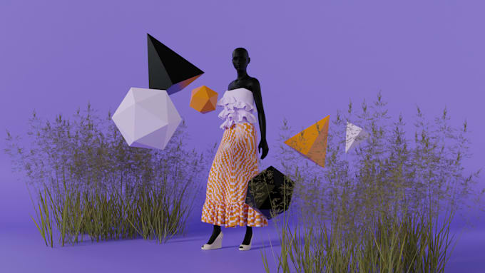 create a 3d fashion illustration for you