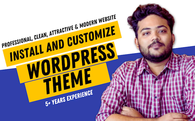 install, customize wordpress theme for your business