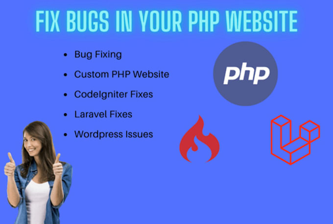 fix bugs in your custom PHP website