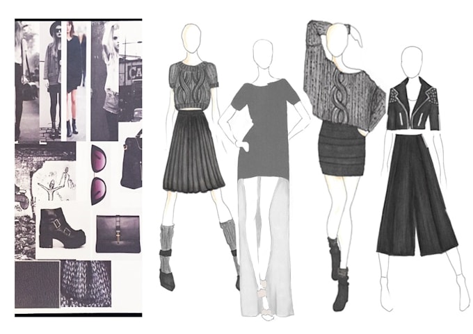 develope a capsule collection, with or without moodboard