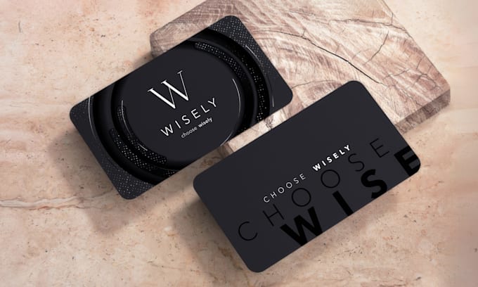 create promotional business card design with print ready files