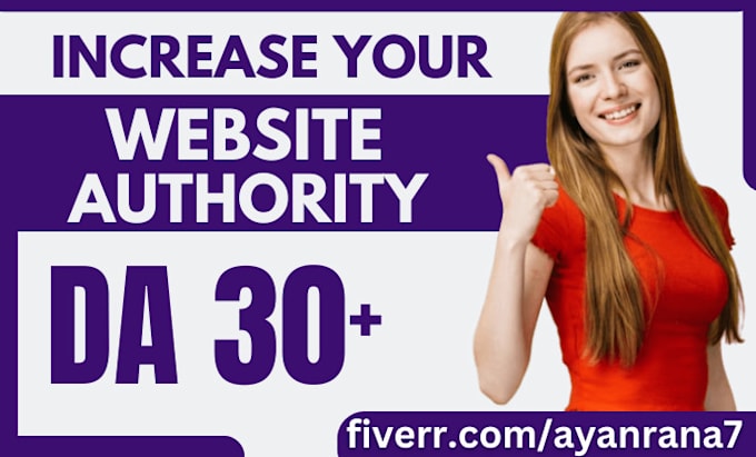 increase your website moz da to 30 plus