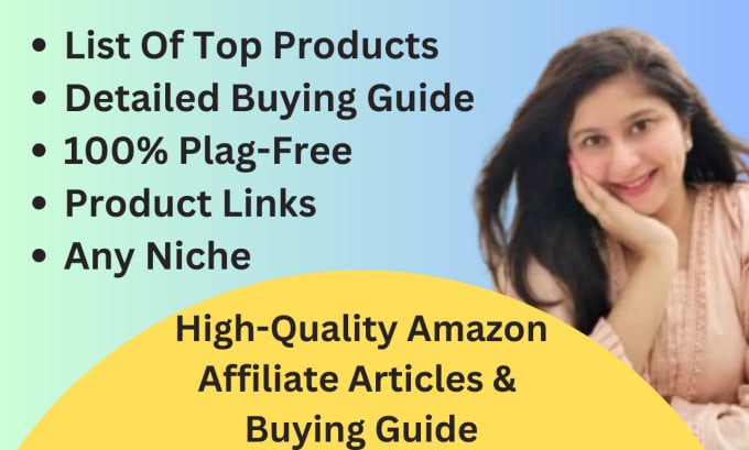 write amazon affiliate scrape articles and best buying guide