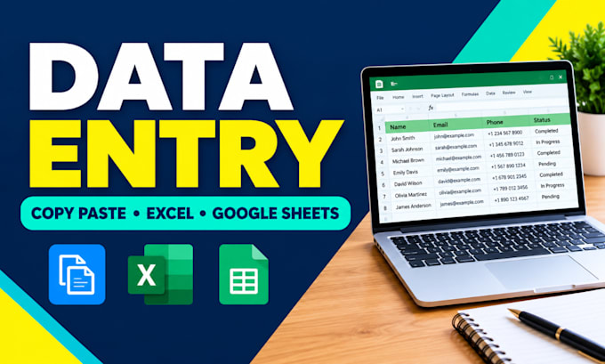 do accurate data entry and copy paste tasks