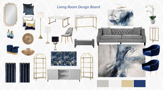 Create a custom interior design mood board for your room by Houdaboul ...