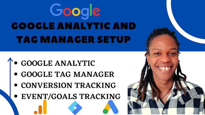 set up google analytic, tag manager and conversion tracking