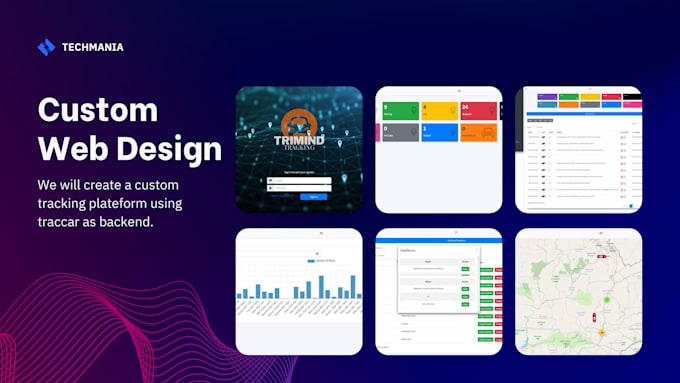 provide customized web application based on traccar
