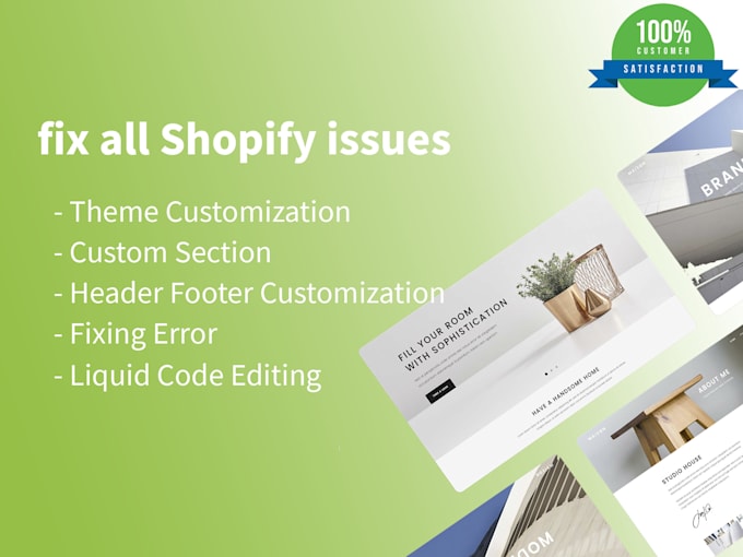 fix, edit, customization your shopify store