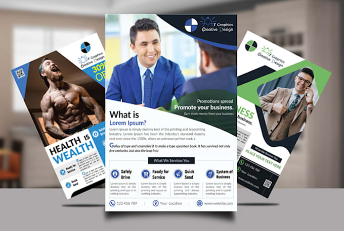 design professional flyer, leaflet or poster