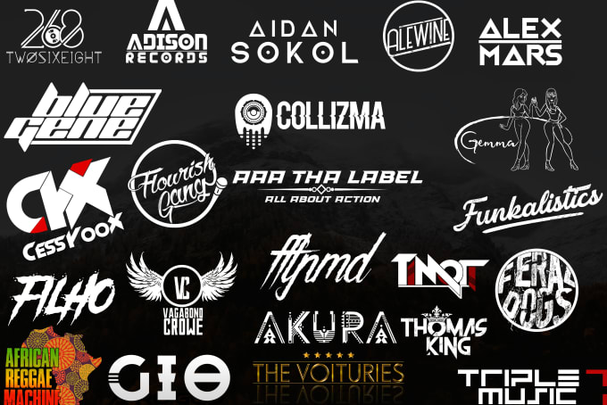 Design dj, band and music logo professionally by Jesica4works | Fiverr