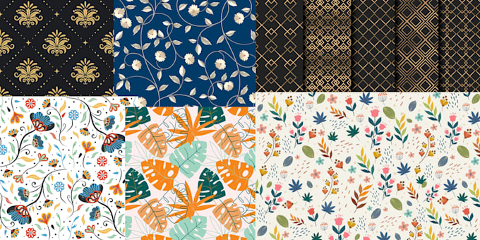 design seamless patterns for textile, fabric prints