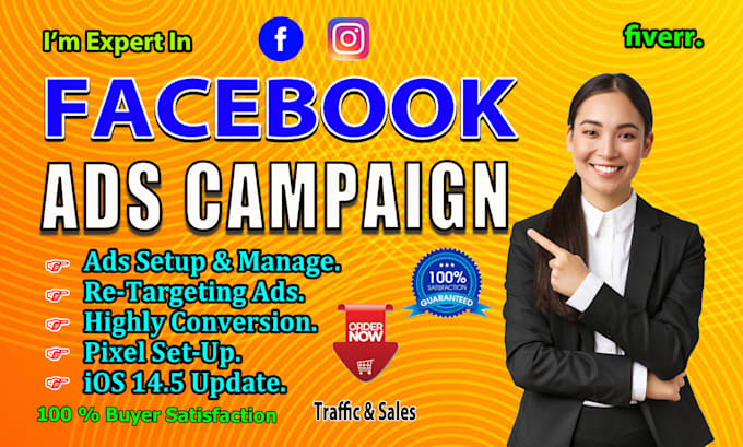 be your facebook ads campaign manager and run a fb ads campaign