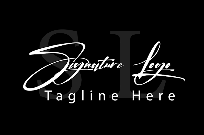 do typography calligraph signature logo