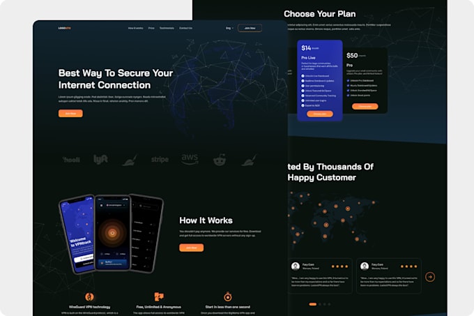 design a modern landing page in figma