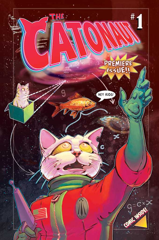 illustrate a graphic novel or comic book cover for you