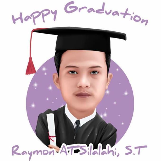 Make an avatar in your graduation photo by Jungumelar079 | Fiverr